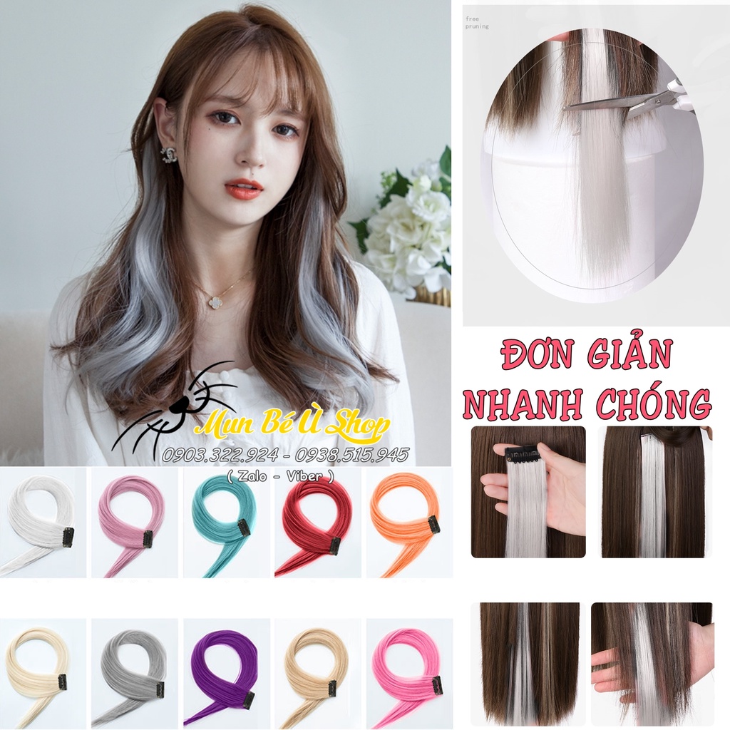 New Arrival Big Sale TÓC KẸP LINE MÀU SIÊU XINH tạo line màu chỉ trong 3s siêu rẻ siêu tiện lợi