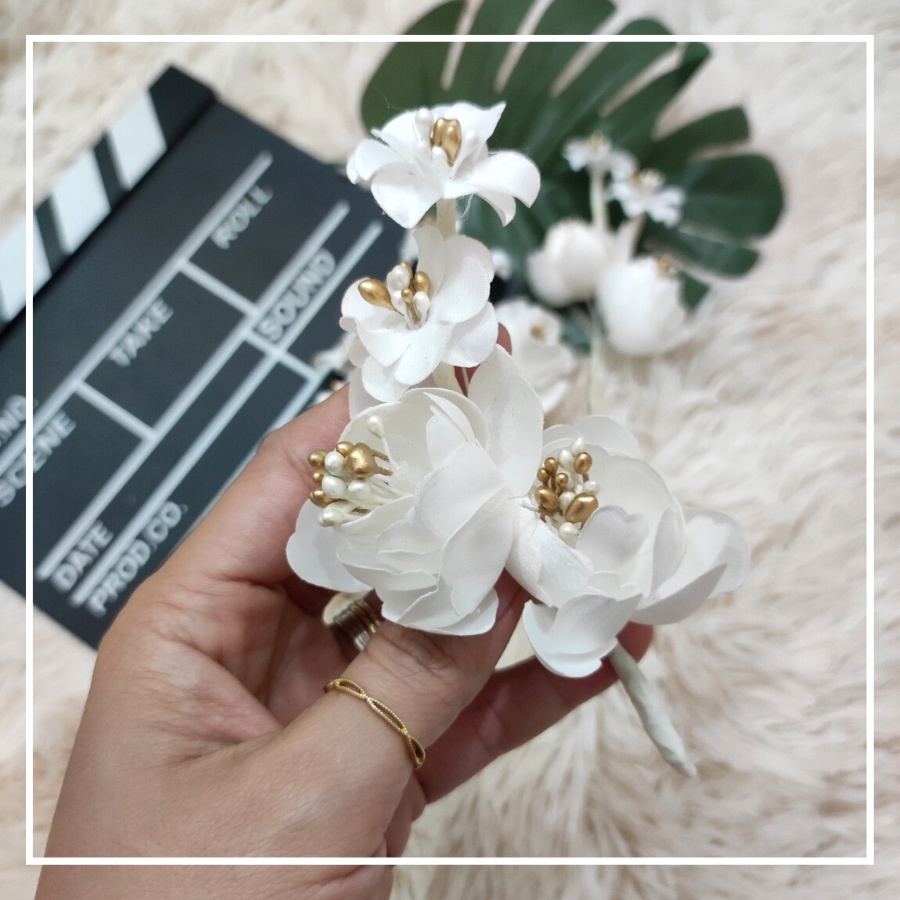 Hoa vải cài áo cao cấp hàng handmade siêu đẹp dùng Trang trí áo dài, đầm kiểu siêu đẹp !