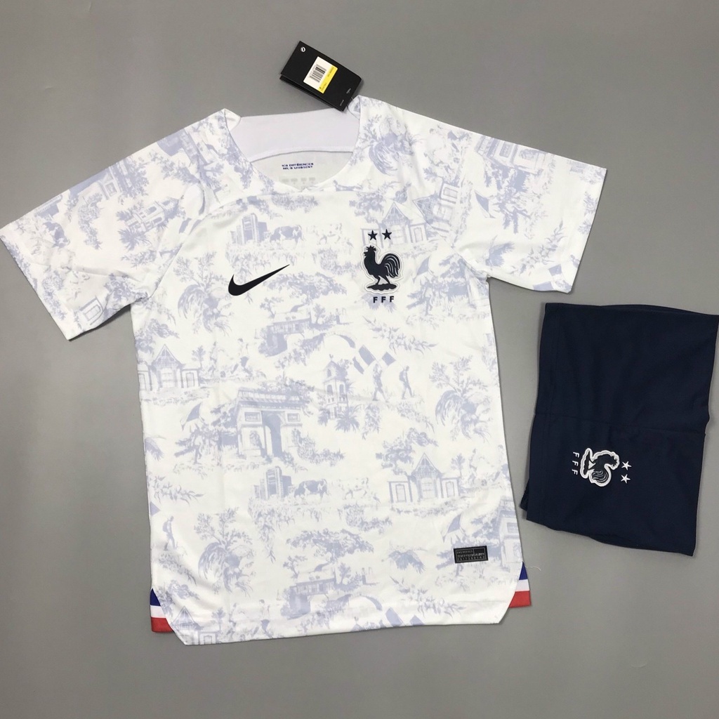 Áo bóng đá Đội Tuyển Pháp -MẪU Vải Polyeste Siêu Thoáng-Siêu Bền