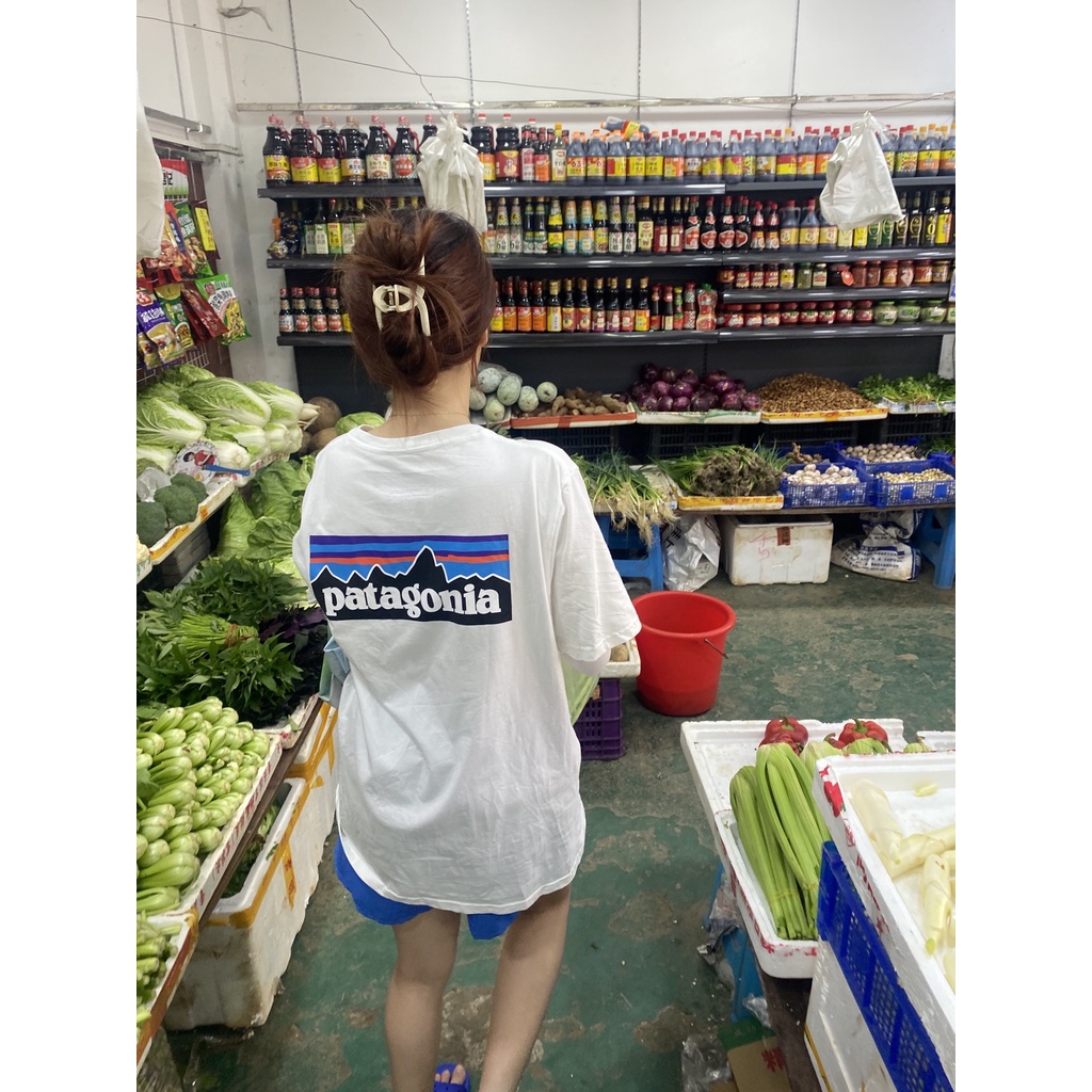 Áo Thun Patagonia mặc phong cách trẻ trung, nam nữ mặc form cực đẹp