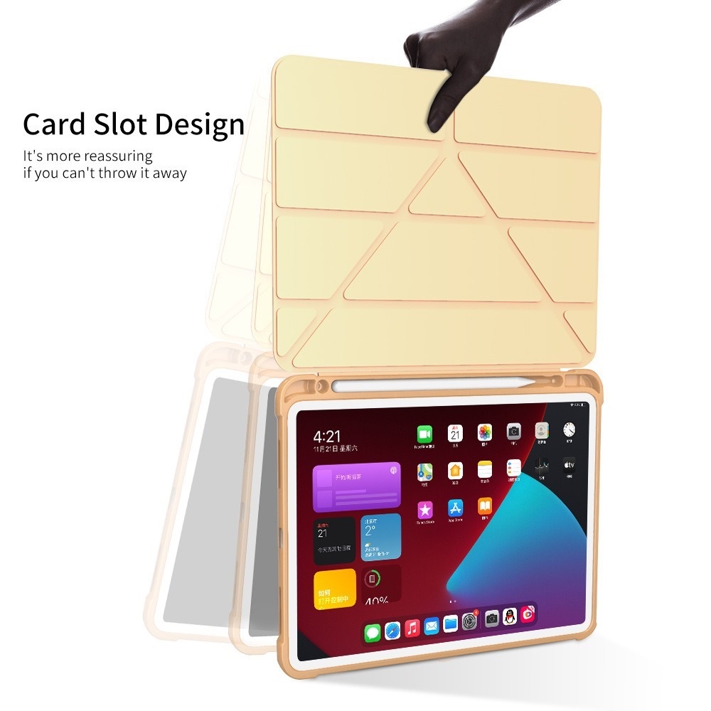 Bao Da Máy Tính Bảng Thông Minh Có Ngăn Đựng Bút Cho ipad air 5 4 110.9 10.2 2021 2020 2019 Pro 11 9.7 Mini 6 5 10th 9th 8th Gen Ốp