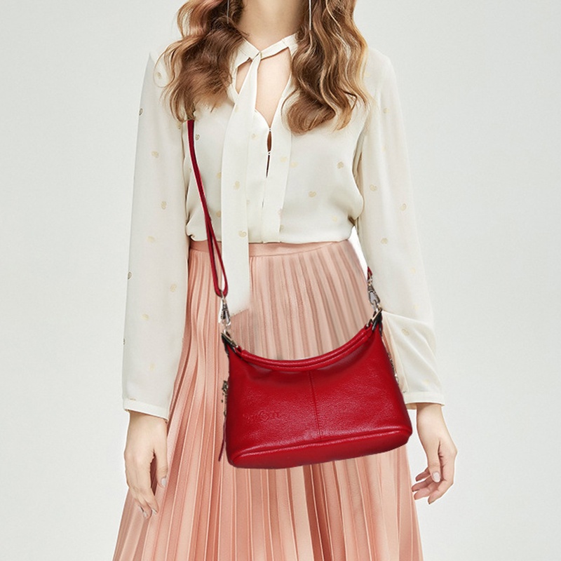 Túi Đeo Chéo Da Mềm Kiểu Dáng Đơn Giản Thời Trang Dành Cho Nữ