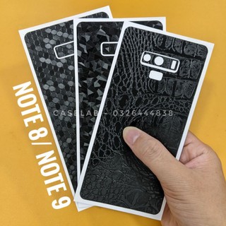 Miếng dán Skin cho Samsung Galaxy Note 8/ Note 9 vân da/ vân tổ ong/ vân kim cương/ vân lưới