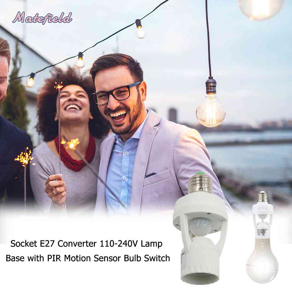 Đuôi Đèn Có Cảm Biến Chuyển Động E27 110-240V