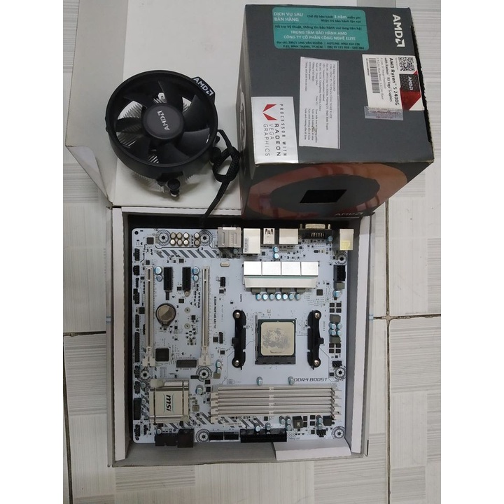 Mainboard MSI B350M MORTAR ARCTIC hàng qua sử dụng. Bo mạch chủ MSI B350M MORTAR ARCTIC