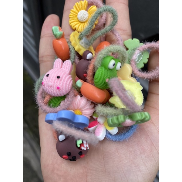 Hộp Dây Buộc Tóc Cao Su Co Giãn Tốt Không Đau Cho Bé