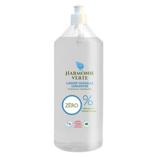 Nước rửa chén sinh học đậm đặc bạc hà Harmonie Verte 1L