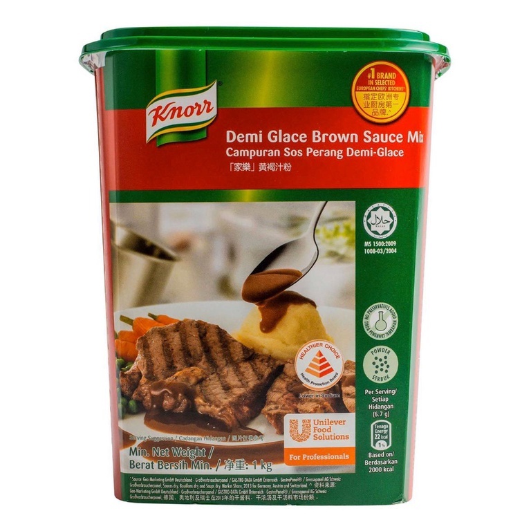 Bột sốt nâu Demi Glace Brown Sauce Mix 1kg