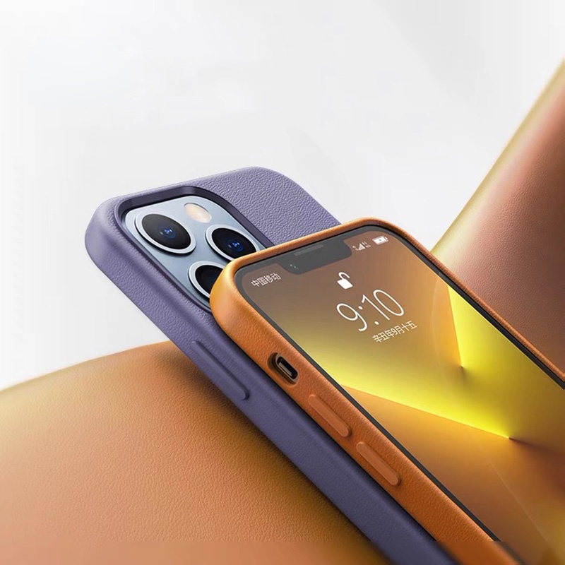 Ốp Điện Thoại Bằng Da Có Nam Châm Hít Cho iPhone 14 Pro Max 14 Plus 14 Plus Pro Max