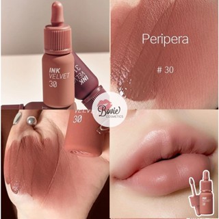 Son Ink Màu 30 Classic Nude Nâu Nude Cổ Điển Kem Lì Peripera Ink Velvet Lip Tint - Bovie