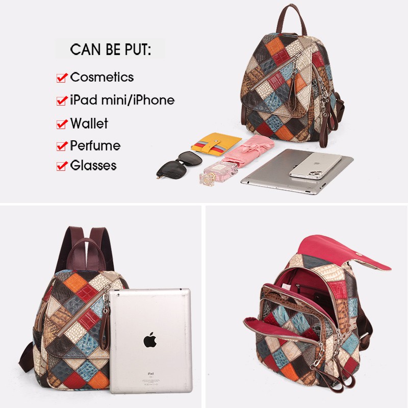 Balo Cobbler Legend 05310402-1 bằng da thật chống nước phong cách vintage thời trang cho nữ