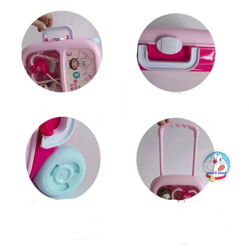 Đồ chơi va ly trang điểm kèm búp bê, gồm 17 pcs siêu xinh