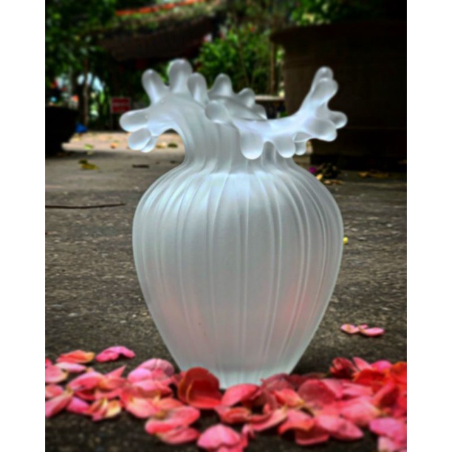 Lọ hoa thủy tinh cao cấp, lọ hoa giọt nước, lọ hoa decor