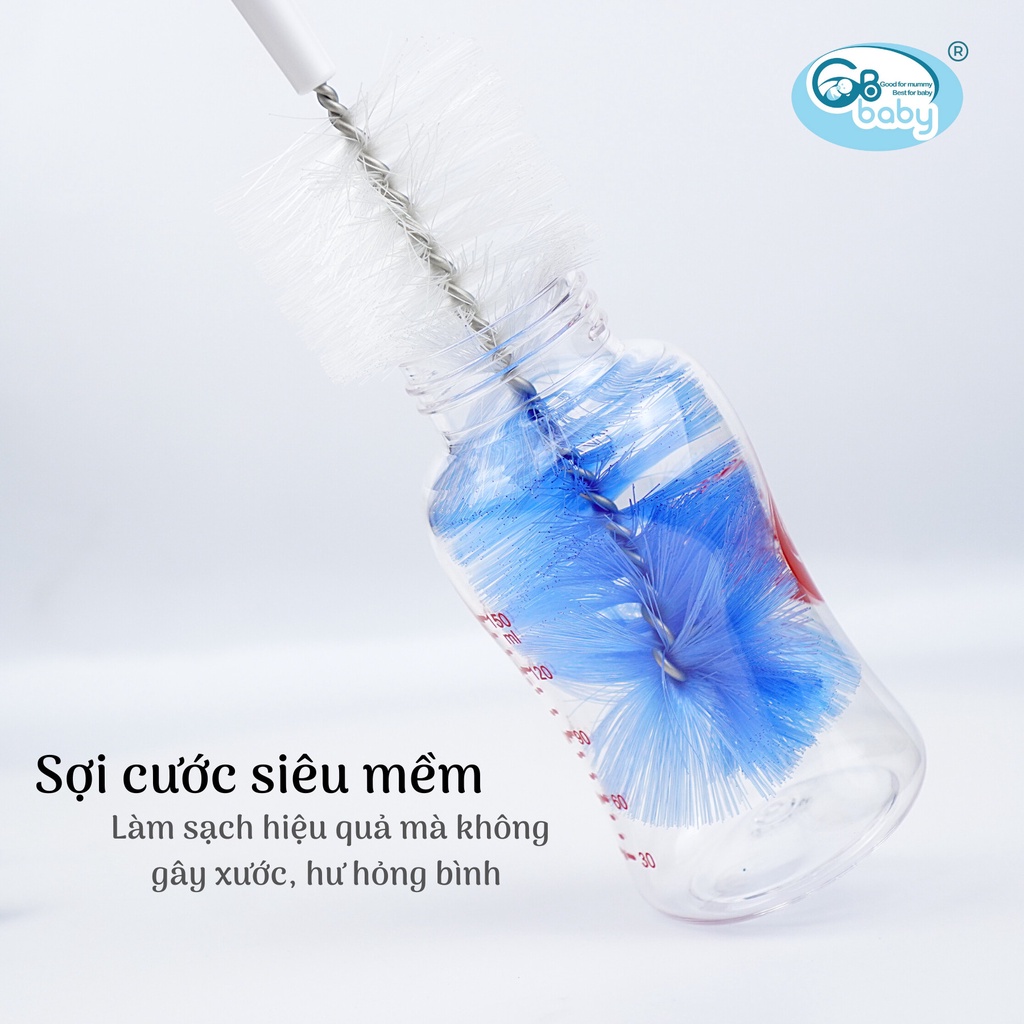 Dụng Cụ Cọ Rửa Vệ Sinh Bình Sữa Và Núm Ti Gb-Baby 2 Chi Tiết Đa Năng