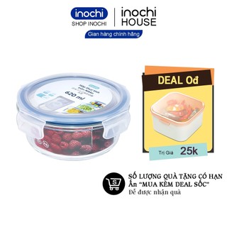Hộp Thuỷ Tinh Đựng Thực Phẩm Tròn Đựng Đồ Ăn, Thức Ăn Trong Ngăn Đá Tủ Lạnh, Bảo Quản Thực Phẩm Tươi TTTR