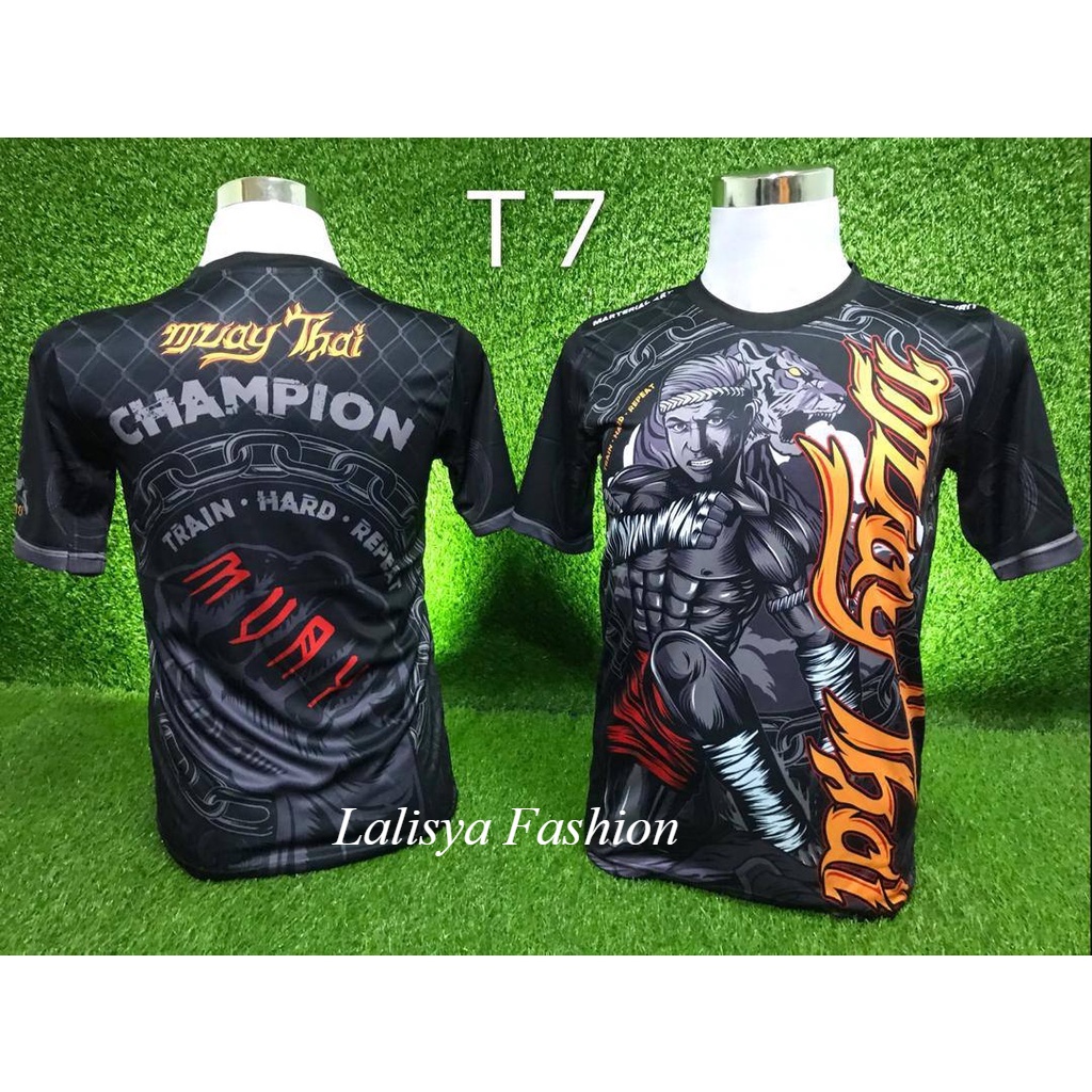 Áo Thun Tay Ngắn Dáng Rộng In Hình boxing muay thai 3d Thời Trang 2023 Cho Nam