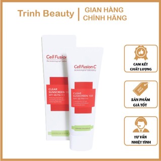 Kem chống nắng kiểm soát dầu và nhờn cell fusion c clear sunscreen 100 spf 48/pa+++ control oil & sebum