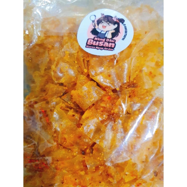 Bánh tráng trộn hành phi muối Long An dẻo cay thơm ngon (ăn cùng trà sữa)