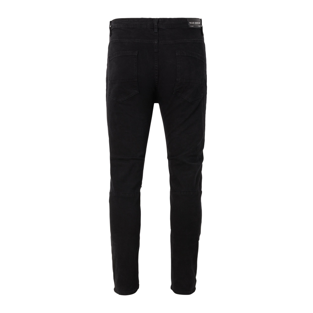 Quần jean nam, quần bò nam biker cao cấp màu đen KQ43, form slimfit ôm vừa, chất jean co giãn thoải mái.