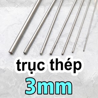 Trục Thép phi 3mm không rỉ đủ kích thước, ti inox, thép không rỉ, ti thép 304