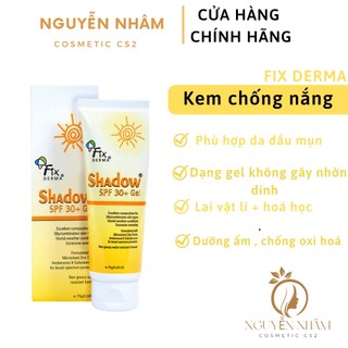 Kem chống nắng da mặt fixderma shadow spf 30+