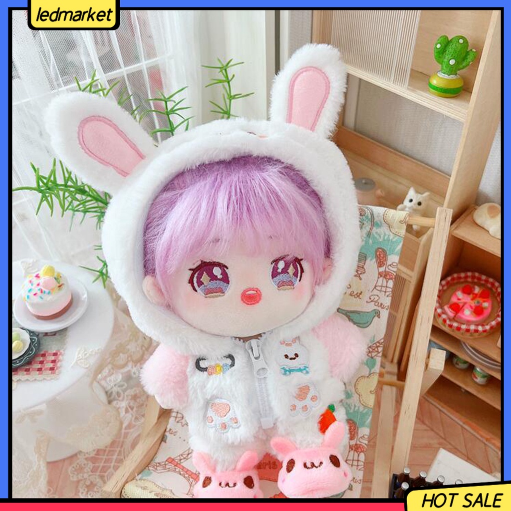 Gấu Bông Bộ Hai Giày Búp Bê Hình Thỏ Làm Việc Trang Trí Tinh Tế