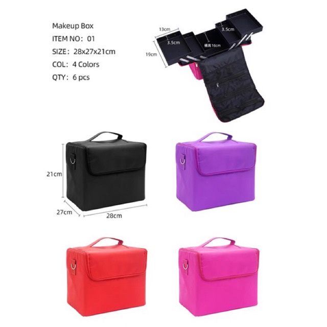 Cốp vải đựng dụng cụ nail và trang điểm