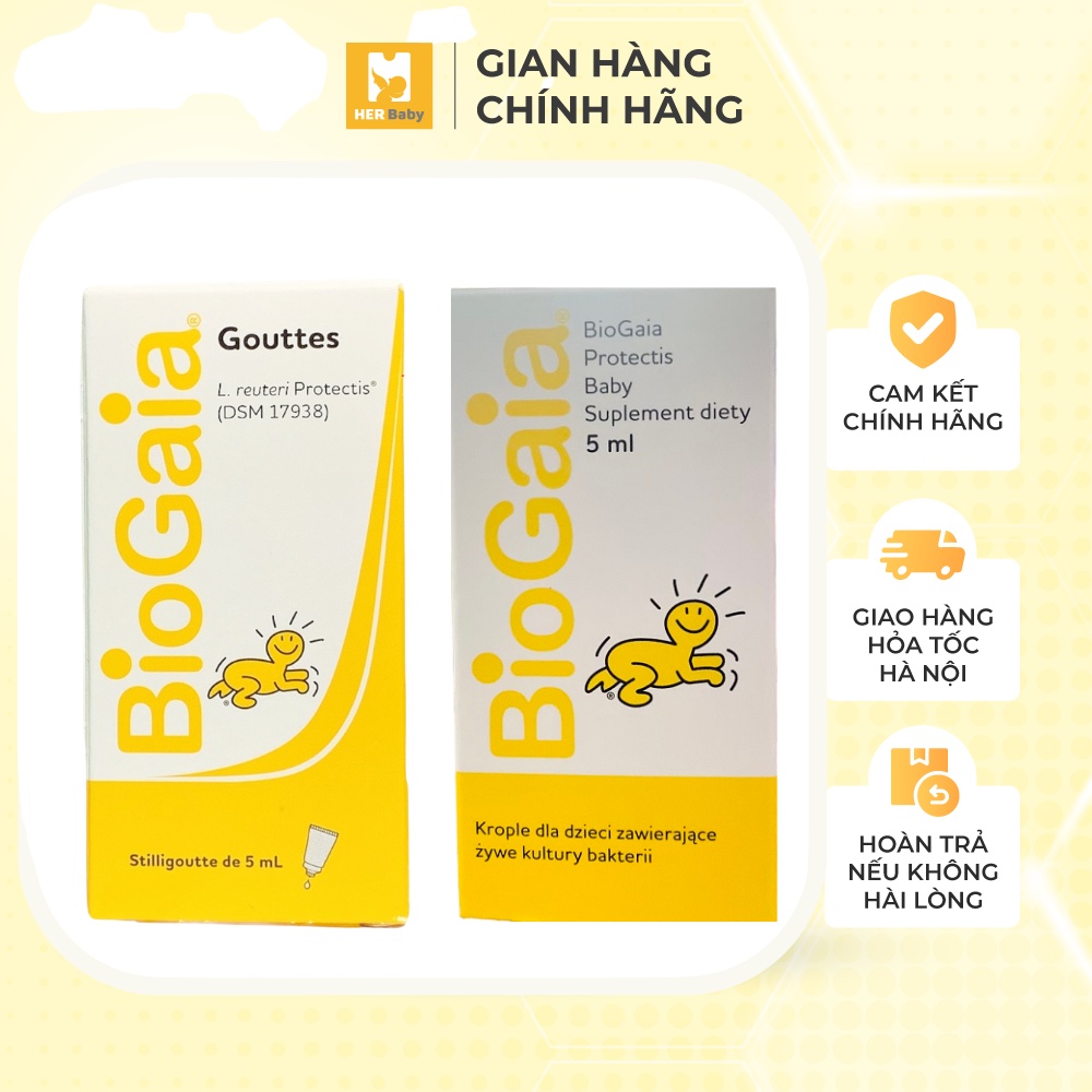 Biogaia - Men vi sinh BioGaia Protectis 5ml tăng hệ miễn dịch cho trẻ em - Herbaby