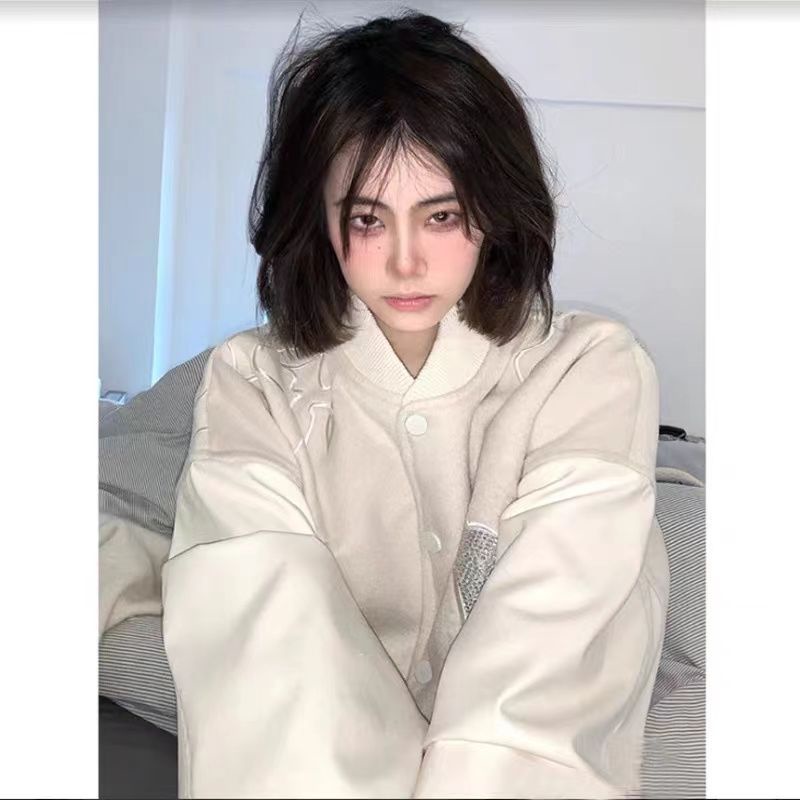 Áo Khoác Bóng Chày Vải Len Dáng Rộng Kiểu Retro Mỹ Thời Trang Xuân Thu Cho Nam Và Nữ