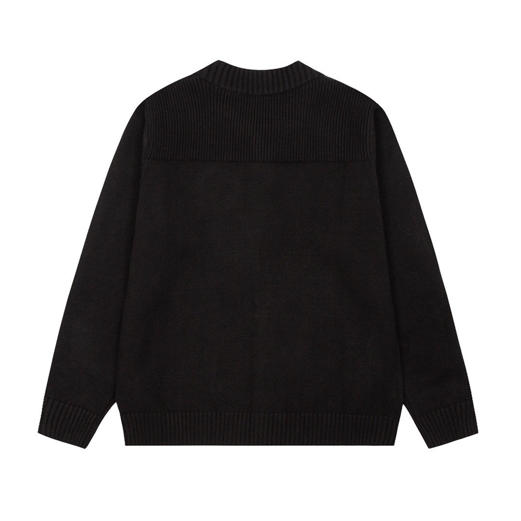 9HRG Chrome Hearts 22 early autumn new niche design baseball clothes coat cross classic heavy industry sweater cardigan