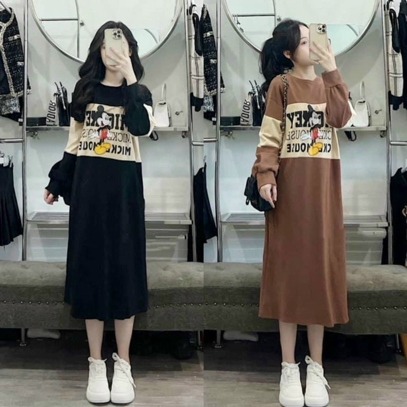 Váy len - đầm len siêu nhẹ cho mẹ bầu trước và sau khi sinh-L219