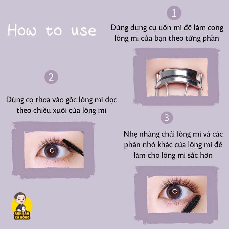 Mascara Hai Đầu NOVO Magic Eye Light Feather Double-ended Mascara 5562