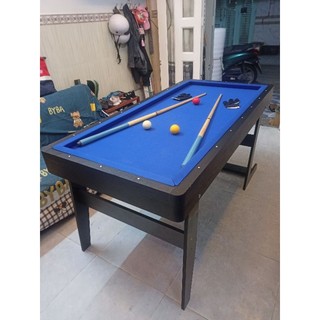 1m6 bàn bi a 3 băng, bida phăng mini bằng gỗ mdf, 160cm x 89cm, hàng thủ công bh 6 tháng