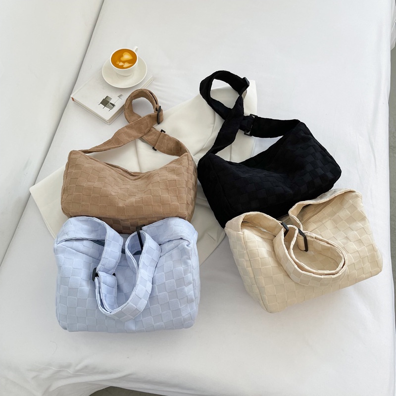 Túi xách JASMIN NOIR đeo vai hình gối thiết kế đơn giản thời trang dành cho nữ