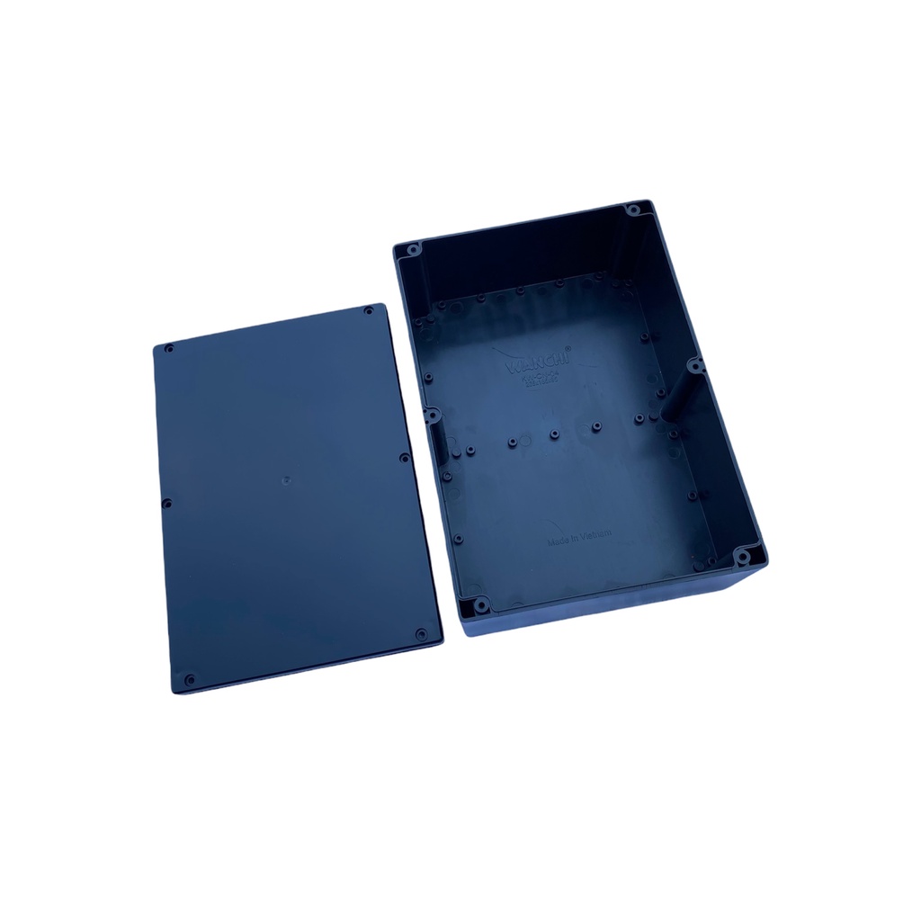 Hộp nhựa ABS 265x185x95mm kèm ốc vít và ron cao su chống nước, hộp nhựa đựng mạch điện tử, Hộp kỉ thuật