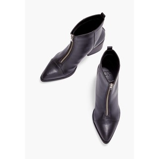 Boot xuất dư kéo khóa đen Justfab