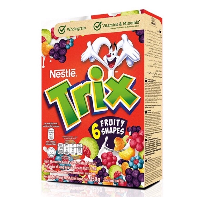 Bánh / Ngũ Cốc Ăn Sáng Nestlé Trix  - Hộp 330g - Ngũ Cốc Trẻ Em Giàu Dinh Dưỡng, Thơm Ngon
