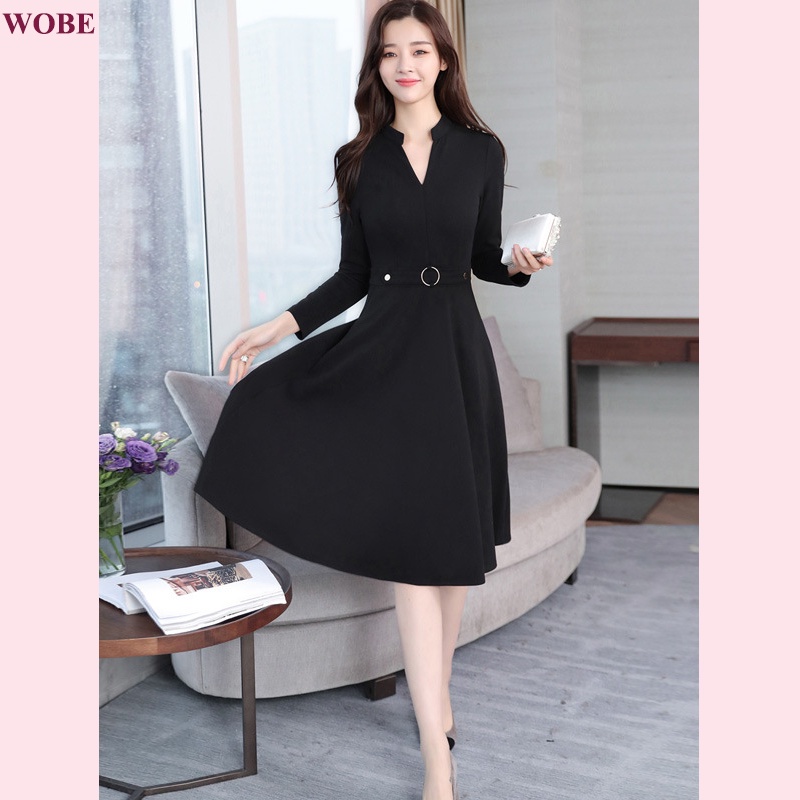 Đầm trung niên WOBE cho mẹ bigsize cao cấp dự tiệc sang trọng thiết kế dáng xoè đẹp HN07 - WB WOMAN &amp; BEAUTY