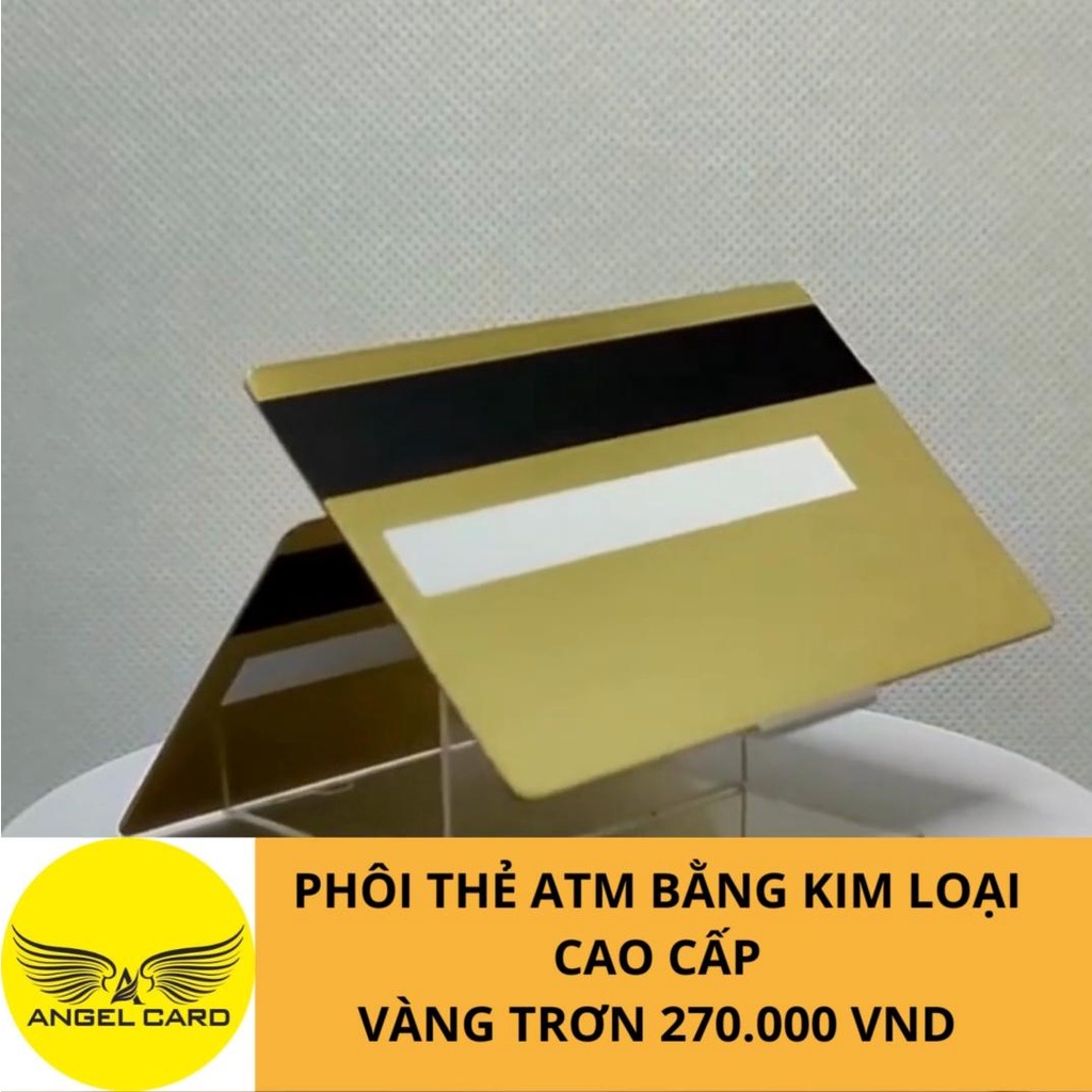 PHÔI THẺ ATM KIM LOẠI MÀU VÀNG - THẺ NGÂN HÀNG BẰNG KIM LOẠI