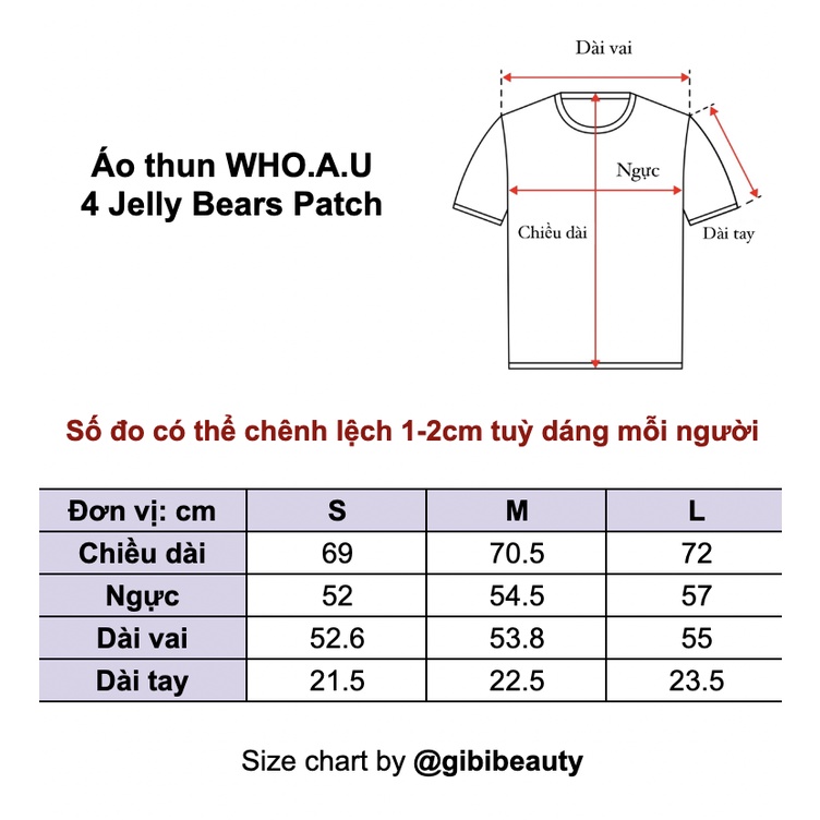 Áo thun WHO.A.U gom sale 70%