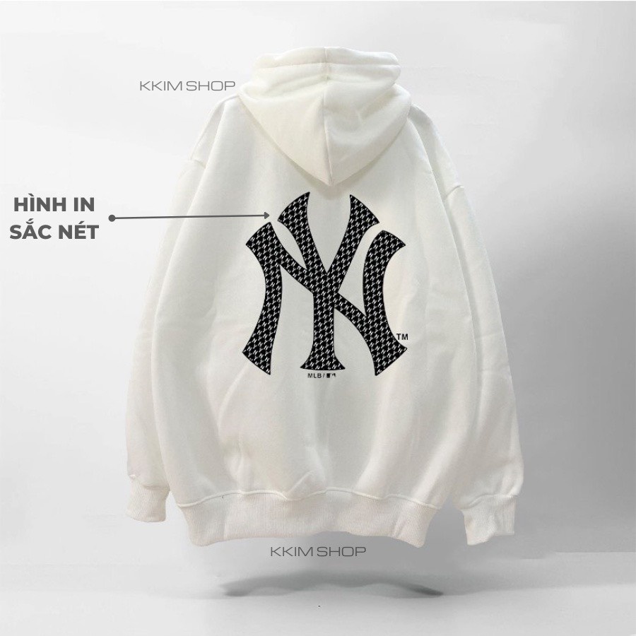 Áo Hoodie MLB NY, Áo Nỉ Nam Nữ Form Rộng Unisex Chất Liệu Nỉ Bông Phong Cách Hàn Quốc Hoa Tiết NY | BigBuy360 - bigbuy360.vn