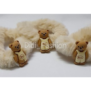 🐻🐻 Dây buộc tóc lông thú đính Charm 🐻🐻