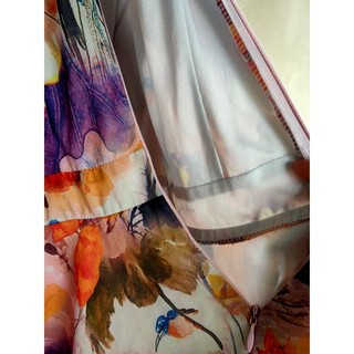 Đầm Hoa Cổ Yếm sz S, new 98%