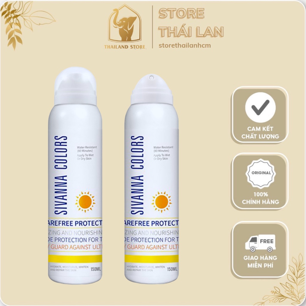 [CHÍNH HÃNG] XỊT CHỐNG NẮNG TRẮNG DA CẤP TỐC SIVANNA