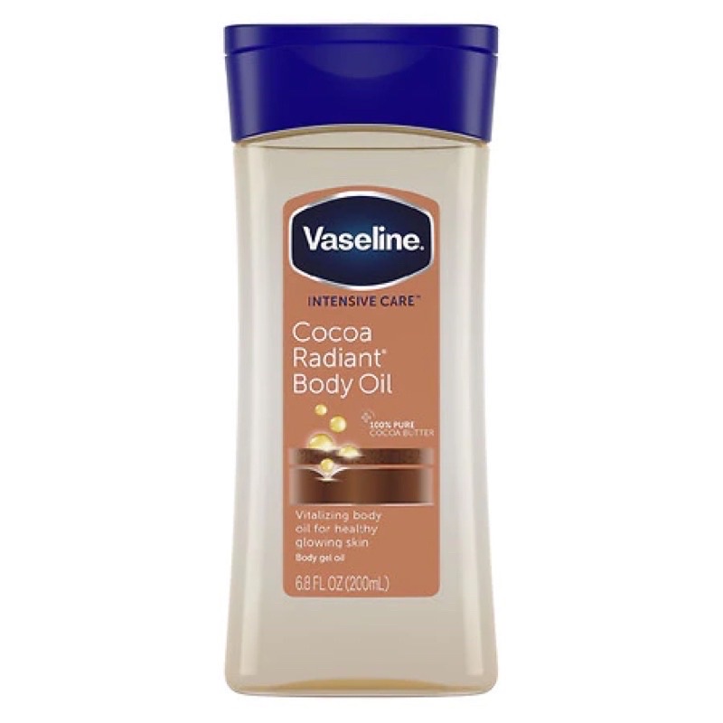Dầu Dưỡng Thể Vaseline Cocoa Radiant Body Oil 200ml