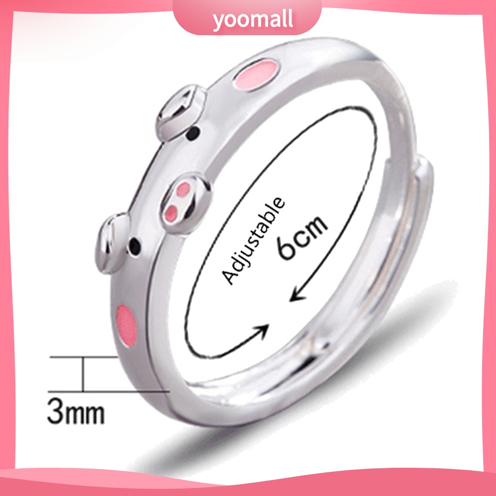 Nhẫn Hở Hình Chú Heo Hoạt Hình Dễ Thương Dùng Làm Quà Tặng Sinh Nhật Cho Bạn Gái