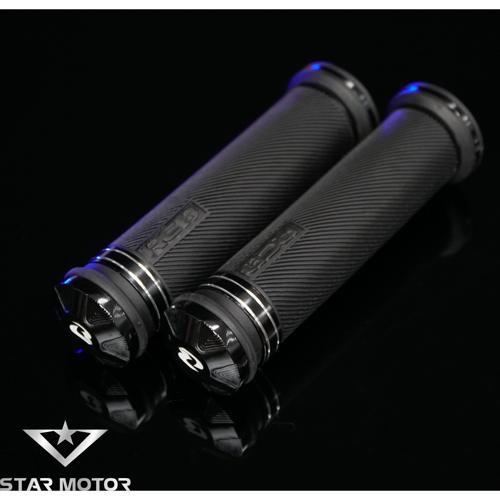 Tay nắm cao su RCB gù nhôm CNC sử dụng cho mọi dòng xe máy