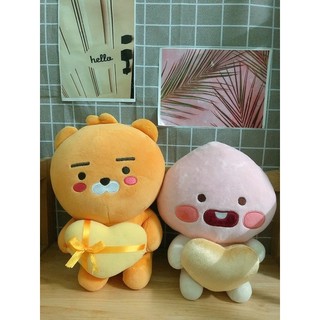 [Apeach Ryan Kakao friends] gấu bông rian đào ôm tim chính hãng