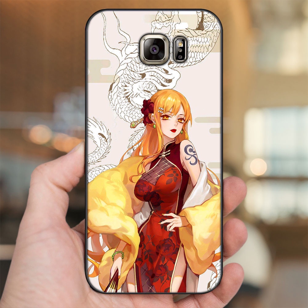 Ốp lưng Samsung Note 5 viền đen in hình Nami One Piece Đảo Hải Tặc