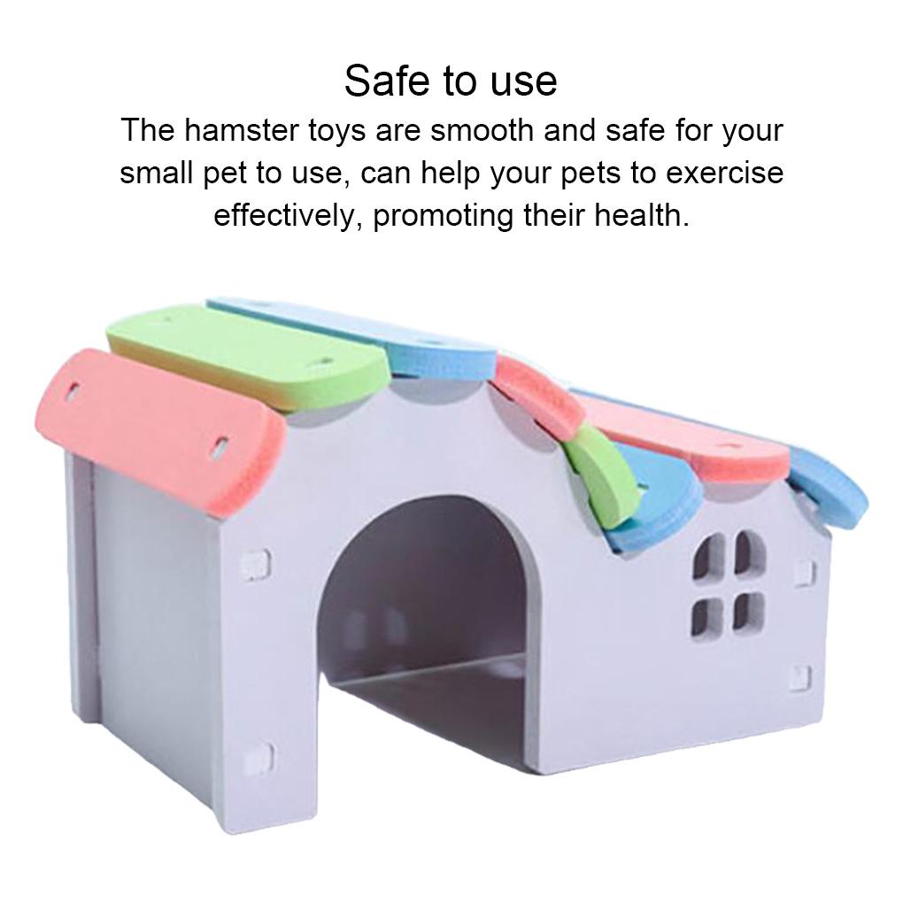 Nhà Lâu Đài Bằng Gỗ Cao Cấp Dành Cho Chuột Hamster